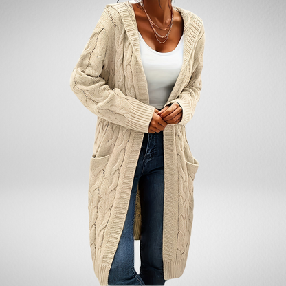 Aventora™ | Weiche Strickjacke mit Kapuze und Taschen