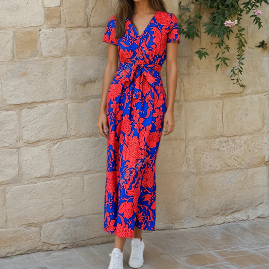 Farbiges Kleid Leicht und elegant