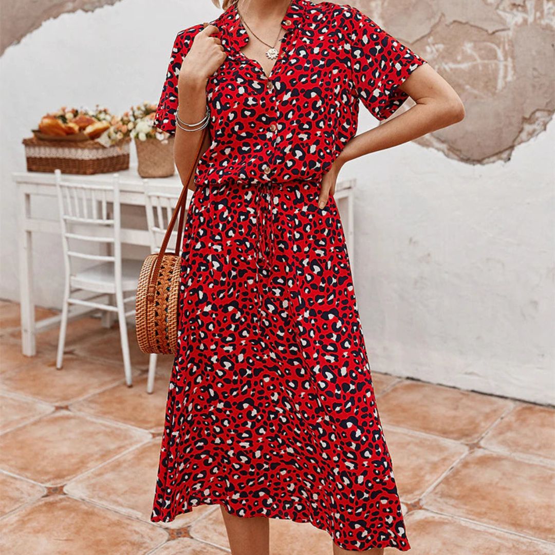 Kyra - Kleid mit Leopardenmuster