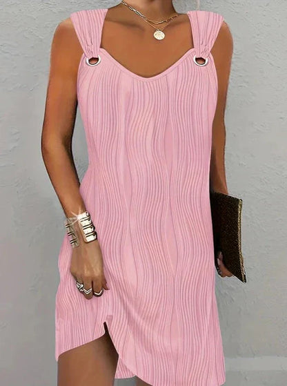 Caroline - Kleid mit gewellten Streifen