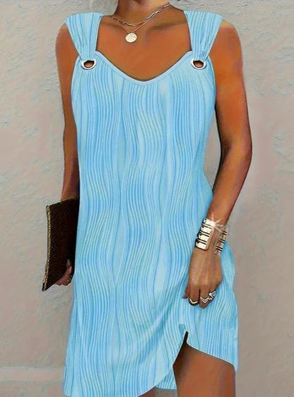 Caroline - Kleid mit gewellten Streifen