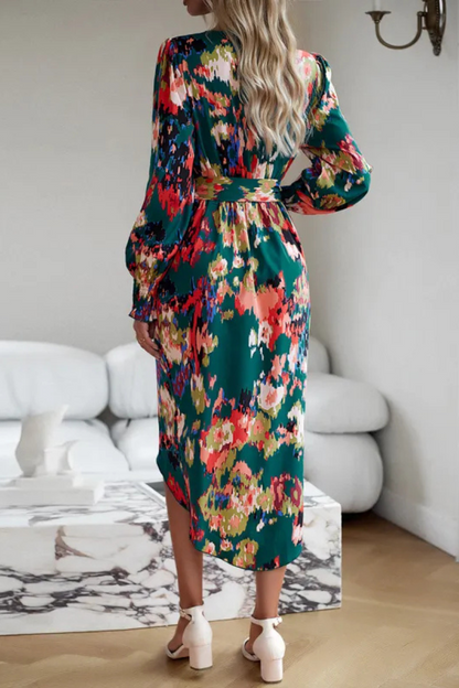 Oravielle | Winter Elegantes Kleid mit V-Ausschnitt