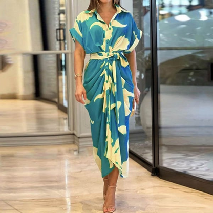 Oriana - Bedrucktes Hemdkleid mit Manschetten