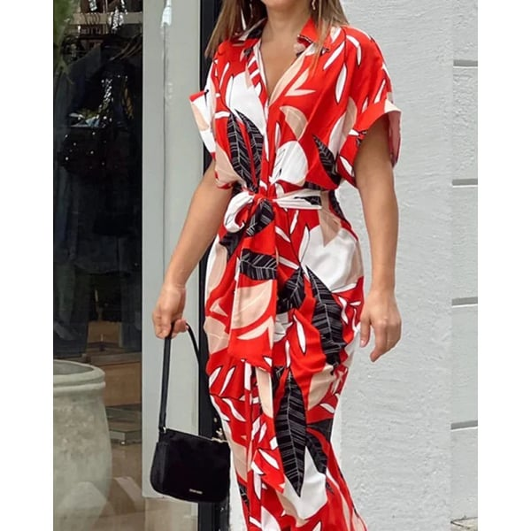 Oriana - Bedrucktes Hemdkleid mit Manschetten