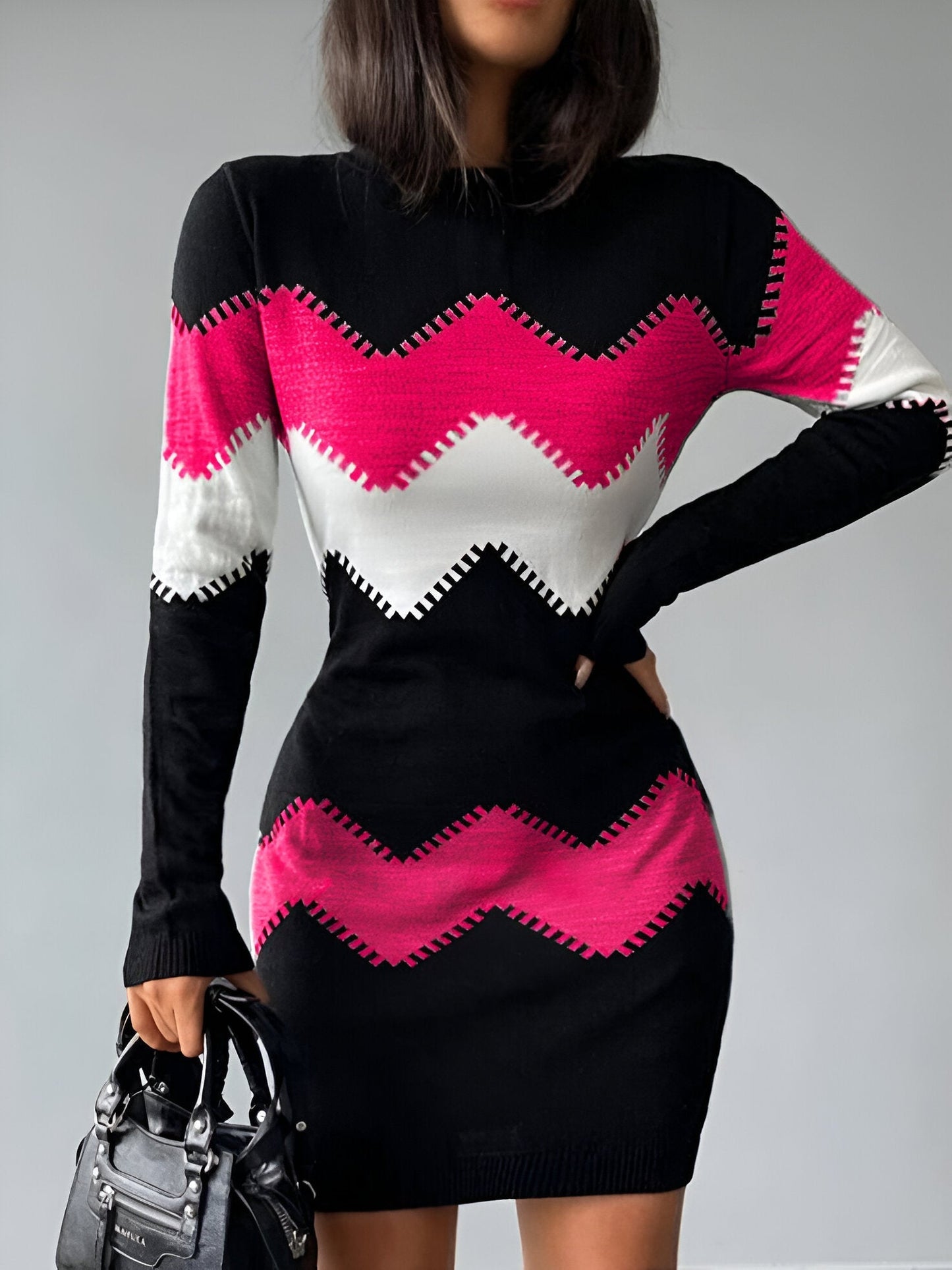 Sigrun | Elegantes Bodycon-Minikleid aus Strick