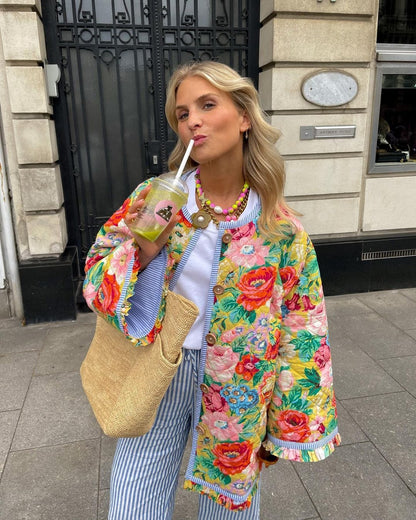 Bunte Übergangsjacke