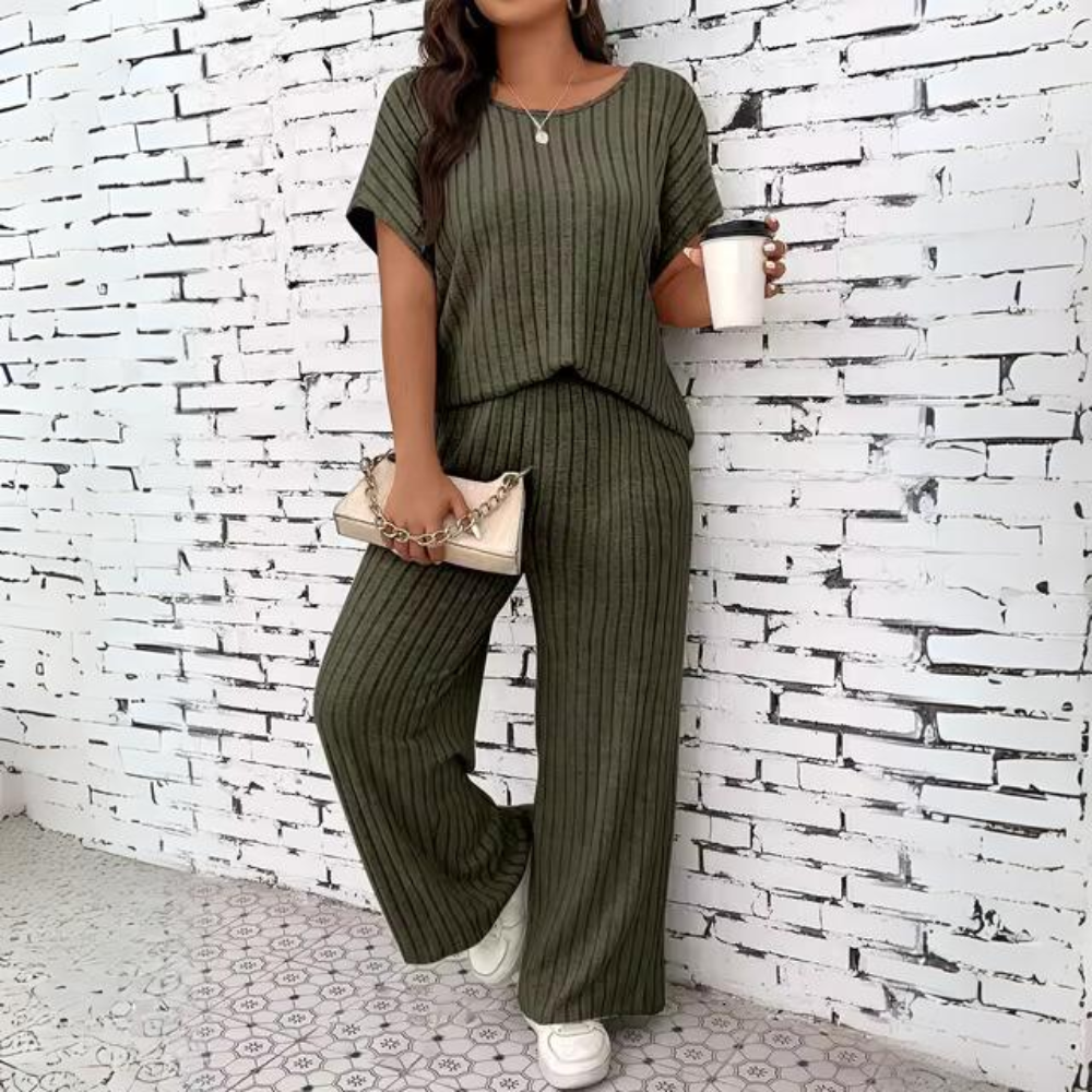Paulina - Bequemes zweiteiliges Lounge-Shirt