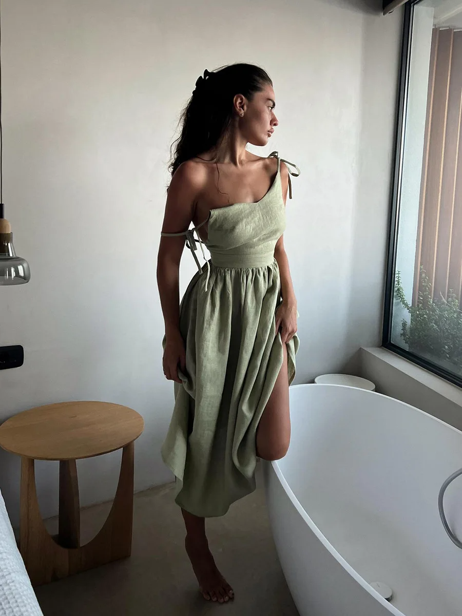 Peyton - Kleid aus Algodon/Linoleum