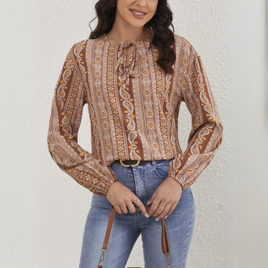 Pia - Lässige Damen-Rundbluse
