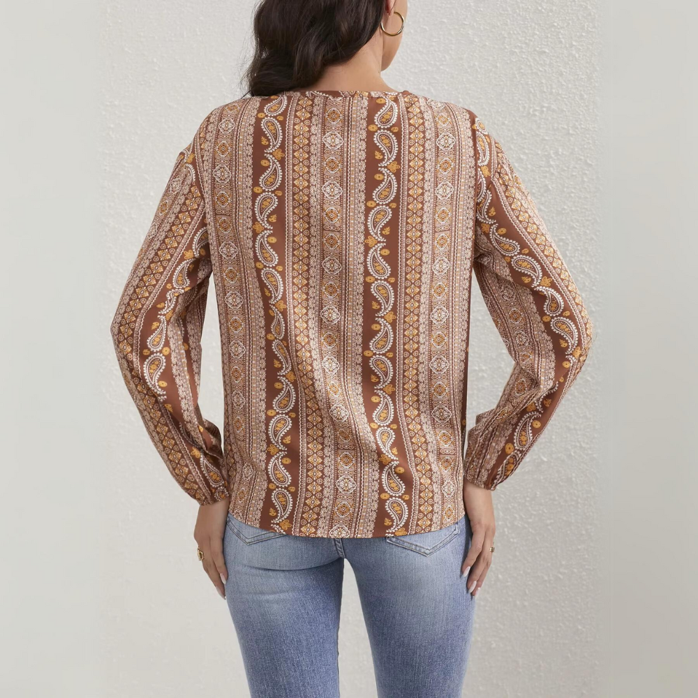 Pia - Lässige Damen-Rundbluse