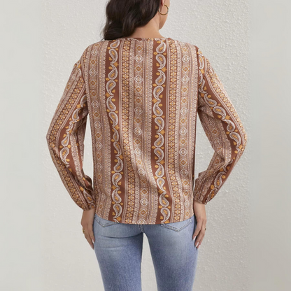 Pia - Lässige Damen-Rundbluse