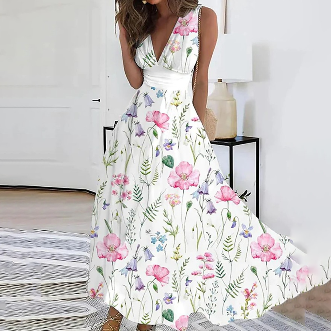 Elegantes geblümtes Kleid