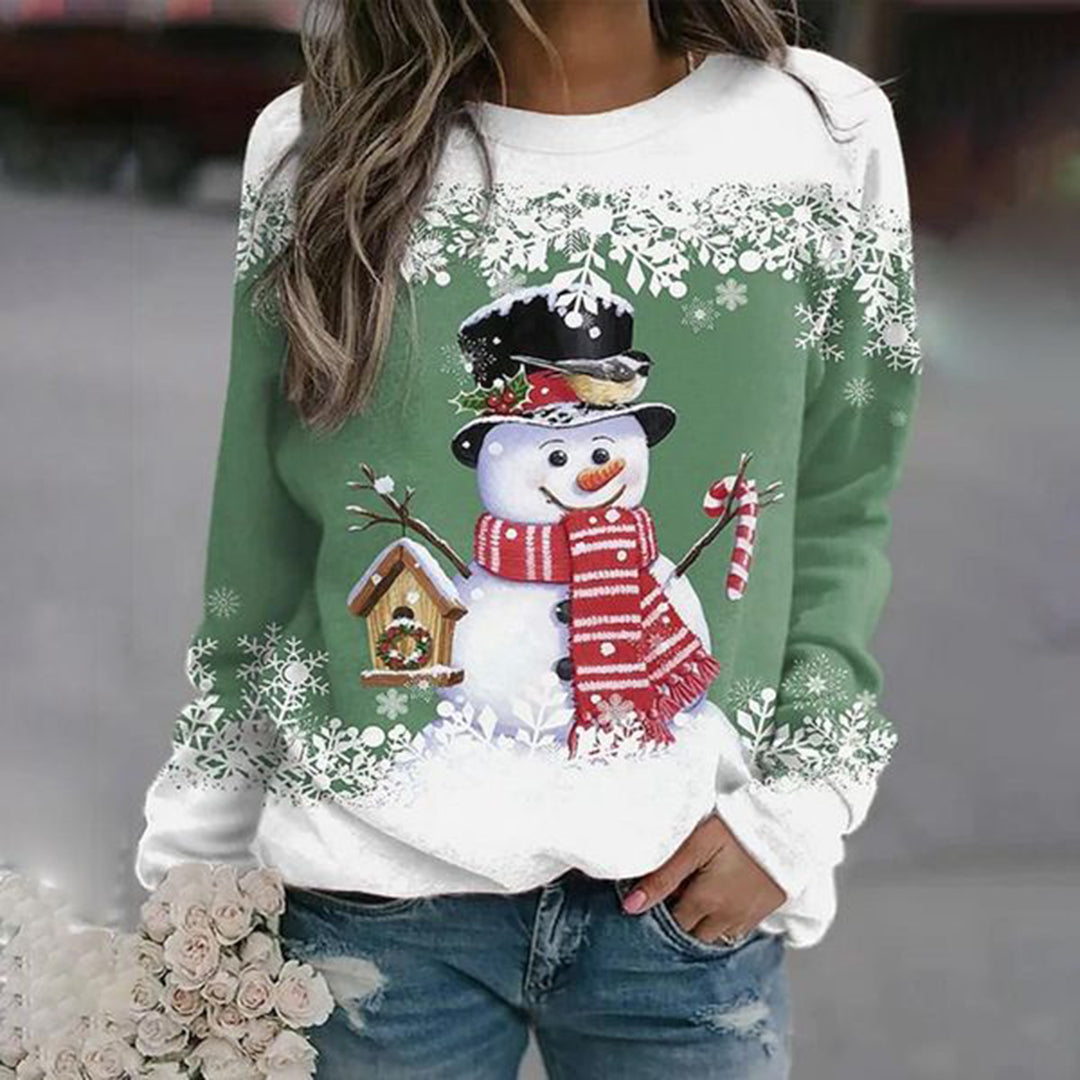 Floreva™ | Weihnachtspullover mit Schneemann