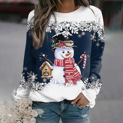 Floreva™ | Weihnachtspullover mit Schneemann