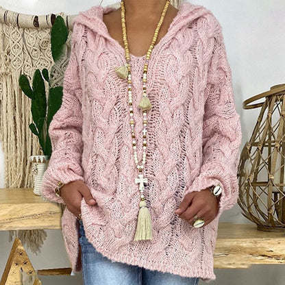 Strickpulli mit V-Ausschnitt