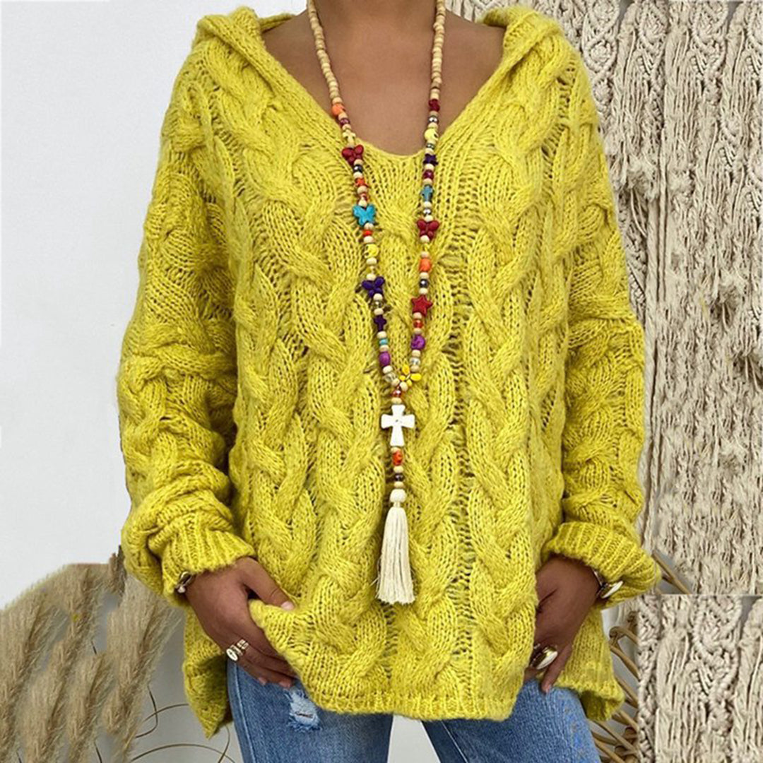 Strickpulli mit V-Ausschnitt