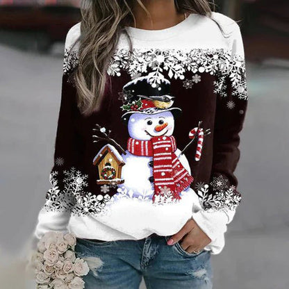 Floreva™ | Weihnachtspullover mit Schneemann