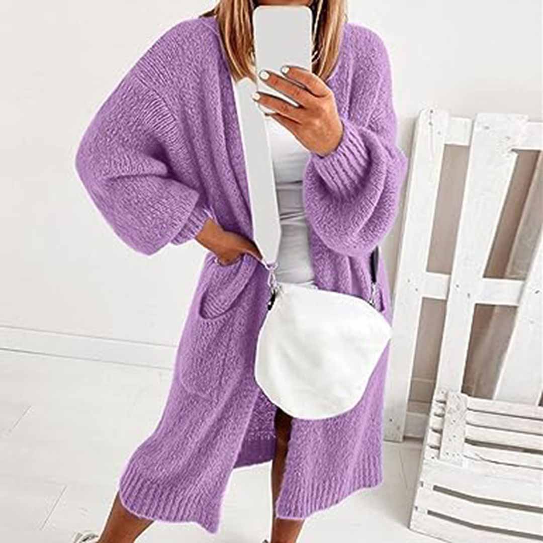 Lange Strickjacke für Frauen