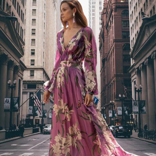 Hochwertige elegante Maxikleid-Mode für Frauen