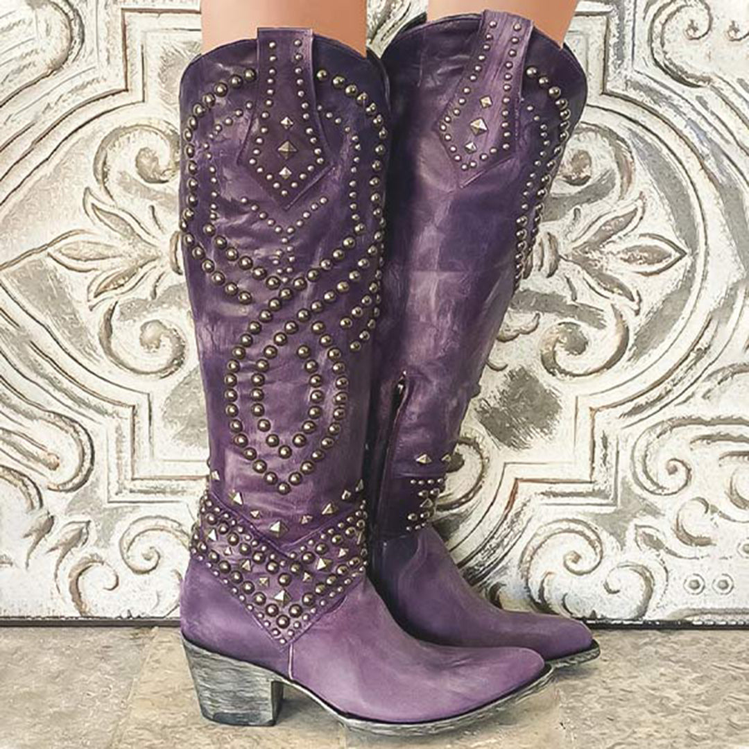 Lifaa - Gemütliche Cowboystiefel für Frauen