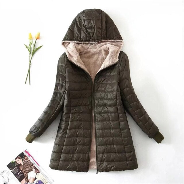 Parka mit Kapuze Baumwollmantel - Yasmin