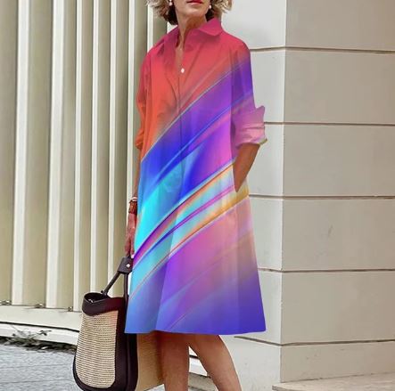 Lillian - Hemdkleid mit Farbverlauf für Frauen