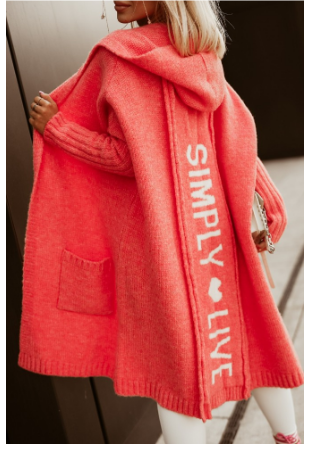 Elegante lange Damenstrickjacke