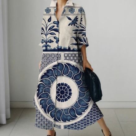 Lula - Bedrucktes Kleid für Frauen