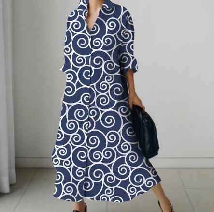 Lucille - Bedrucktes Kleid für Frauen