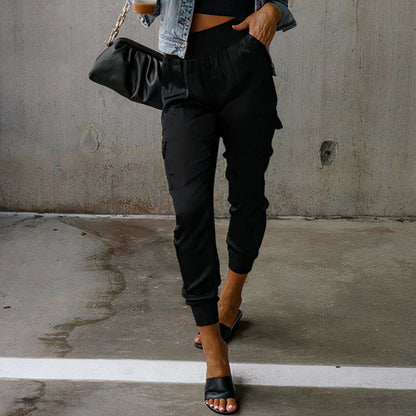 Elegante Cargohose mit Satin-Schimmer - Rayna