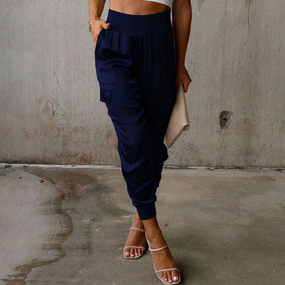 Elegante Cargohose mit Satin-Schimmer - Rayna