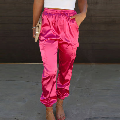 Elegante Cargohose mit Satin-Schimmer - Rayna