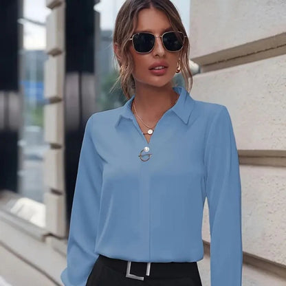 Salina Shirt | Langarm-Bürohemd für Frauen