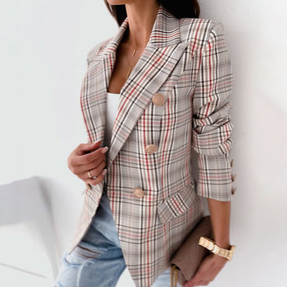 Roselle - Minimalistisch gemusterte Jacke für Frauen