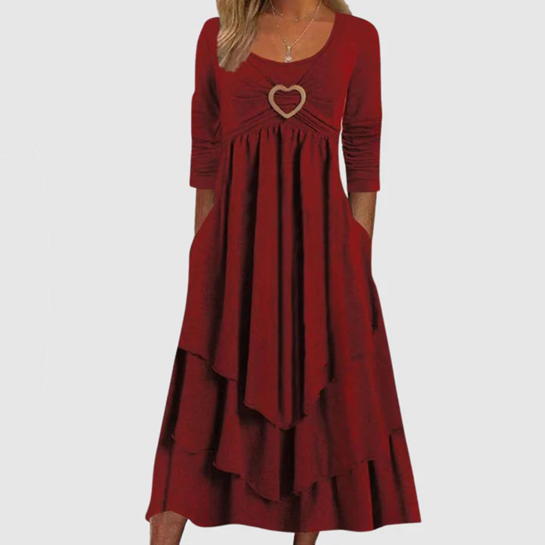 Lässiges langes Kleid