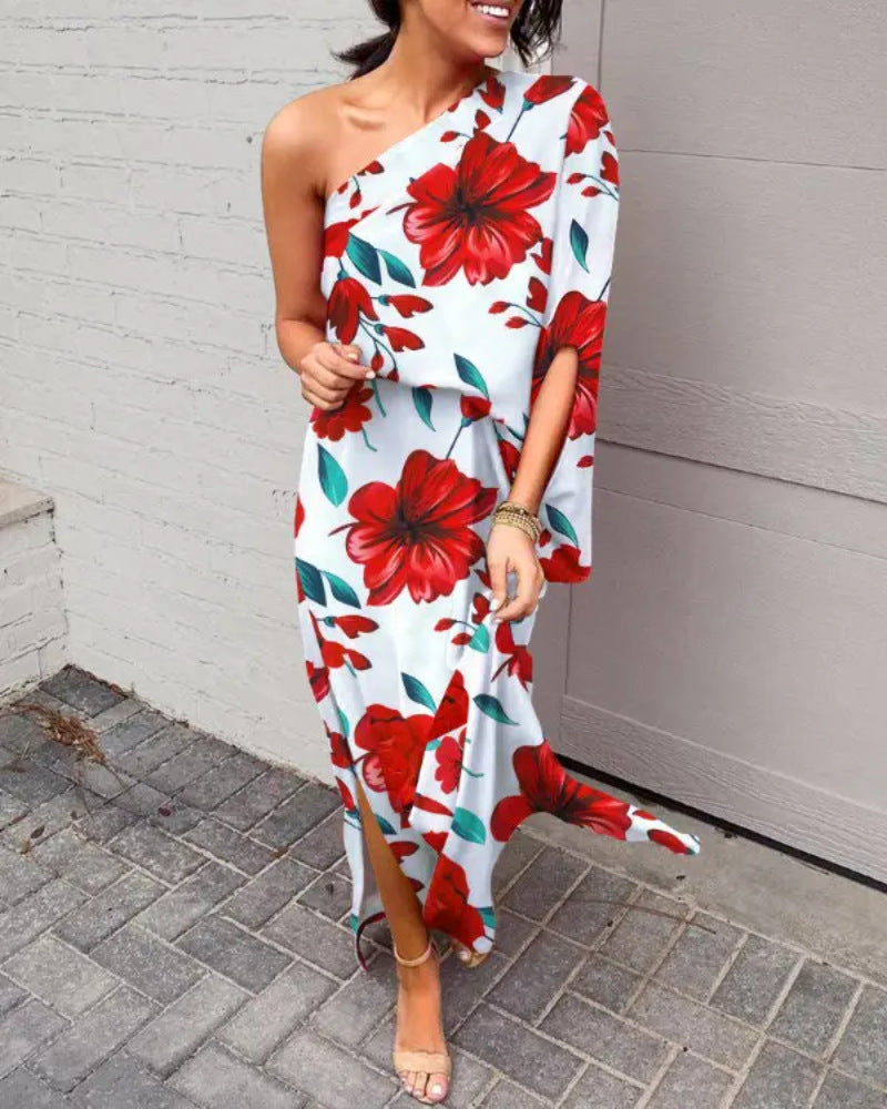 Arlin -Sexy Kleid mit hängenden Schultern