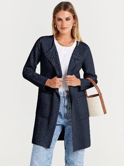 Haley - Klassische lange Jacke für Frauen