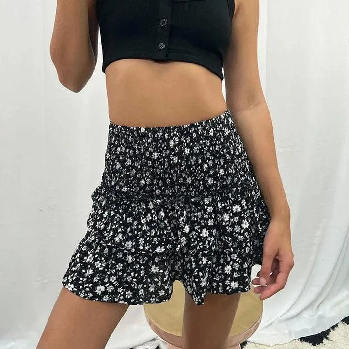 Rosa Sommerrock - Lässiger Chic - Leicht und atmungsactive - Ideal für Sommertage
