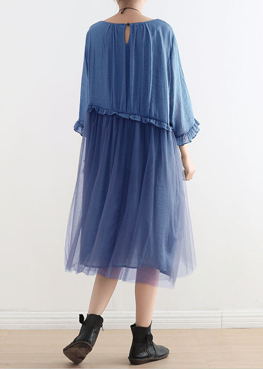 Wilma - Patchwork-Spitzenkleid mit spitzem Ausschnitt