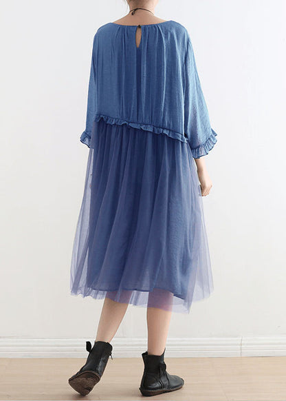 Wilma - Patchwork-Spitzenkleid mit spitzem Ausschnitt