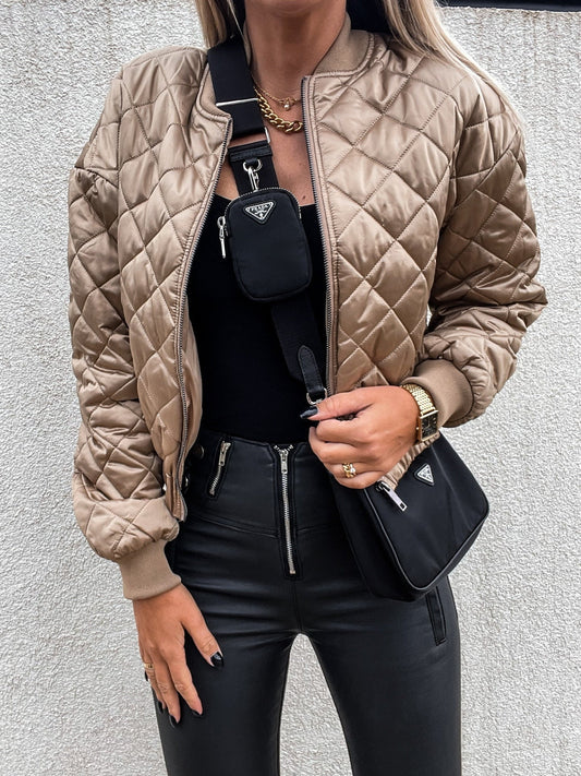 – Metallic-Steppjacke für Damen