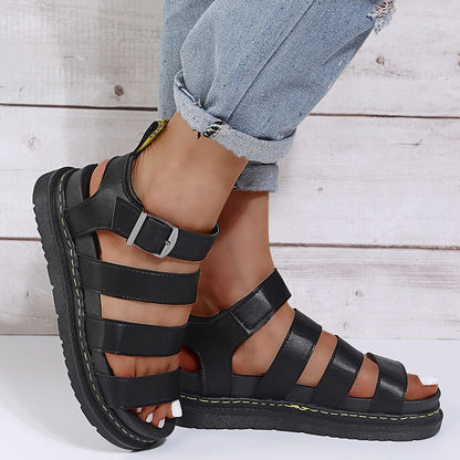 Elegante flache Gladiatorensandalen - Everlee