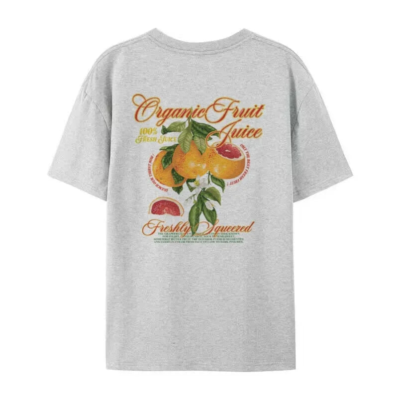 T-Shirt - Grapefruit - Einzigartiger Rückenaufdruck, bequem - perfekt für den lässigen Alltagsgebrauch