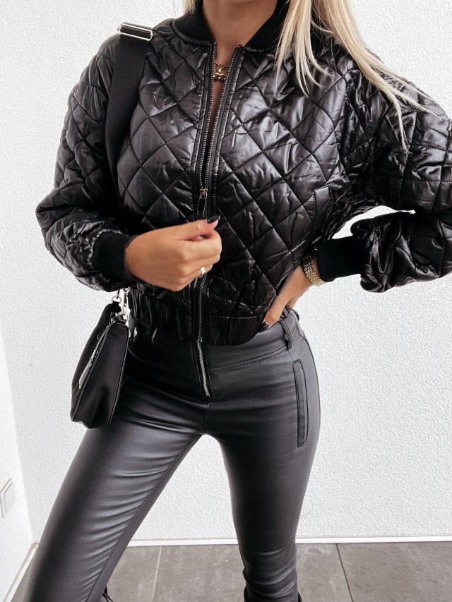 – Metallic-Steppjacke für Damen