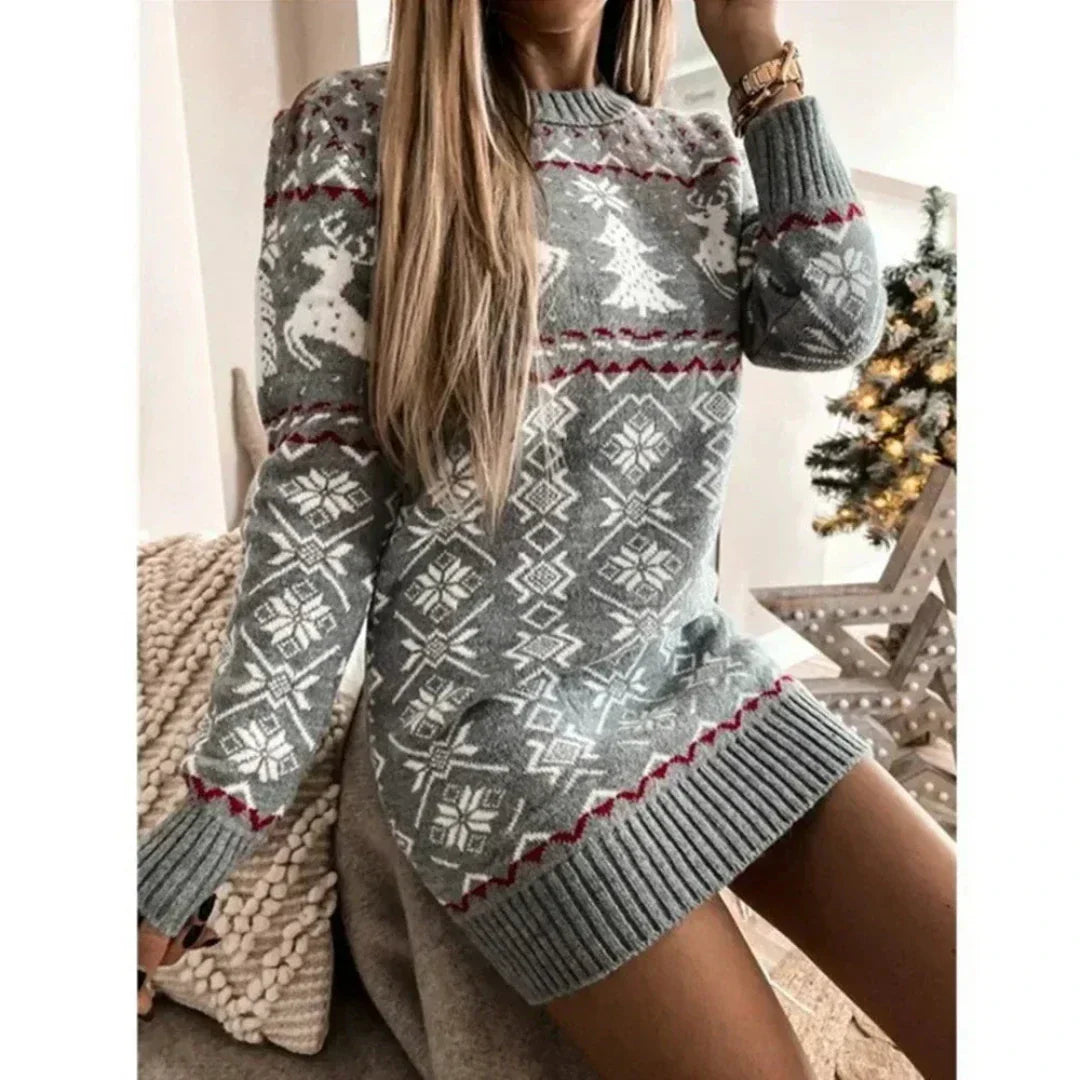Sophia - Warmes Weihnachtskleid für Frauen