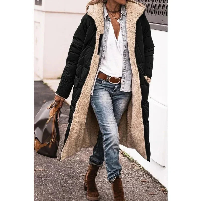 Emerald™ | Kuschelige Daunenjacke mit Lammfellfutter