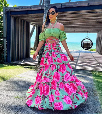 Mildred - Stylisches Strandkleid mit Druck