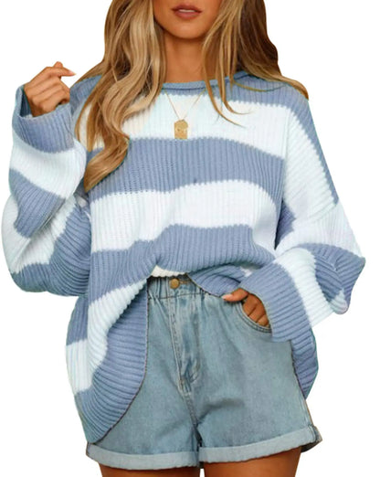 Céline - Gestreifter Rollkragenpullover mit langen Ärmeln
