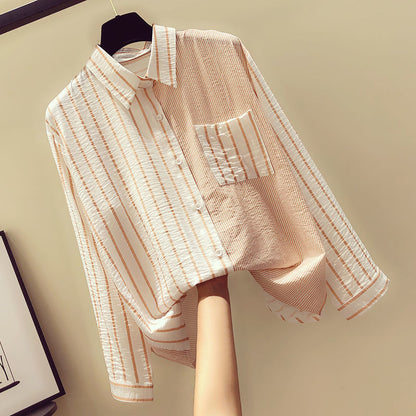 AnasBlouse I Bluse mit Nadelstreifen für Frauen
