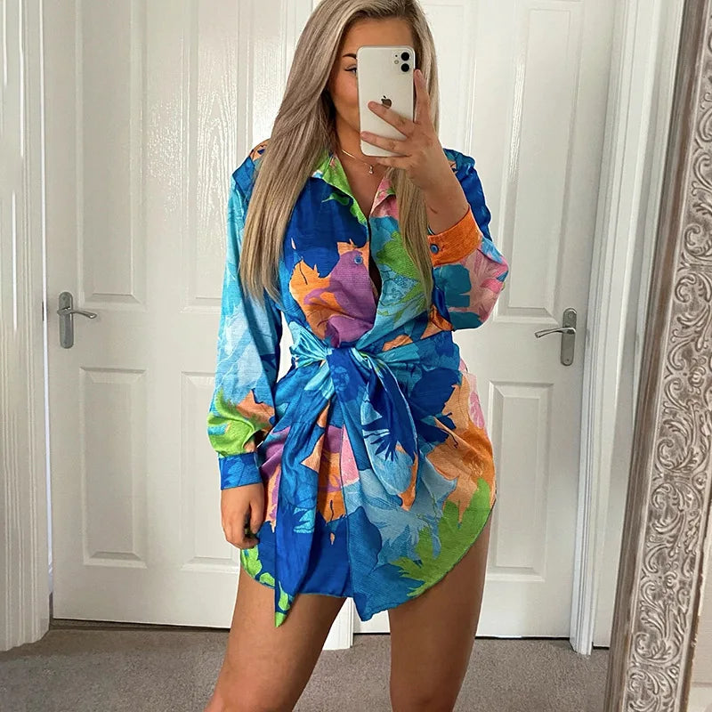 Dorothy - Langärmeliges geblümtes Kleid